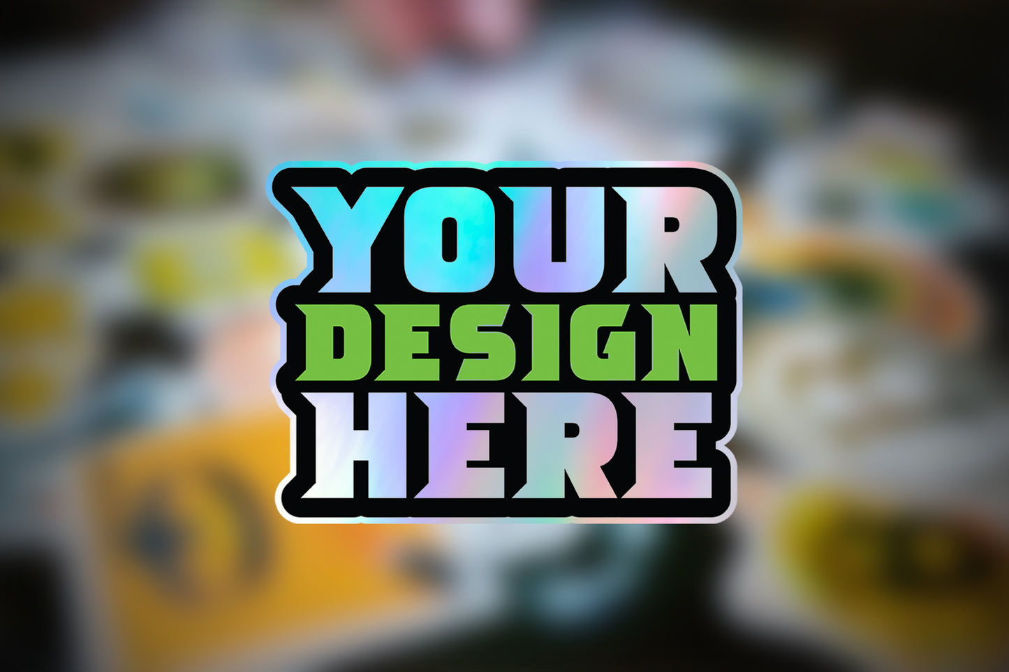 InstaProof Holographic Die Cut Stickers