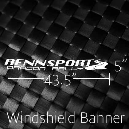 Rennsport Dragon Rally - Windshield Banner