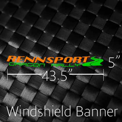 Rennsport Dragon Rally - Windshield Banner