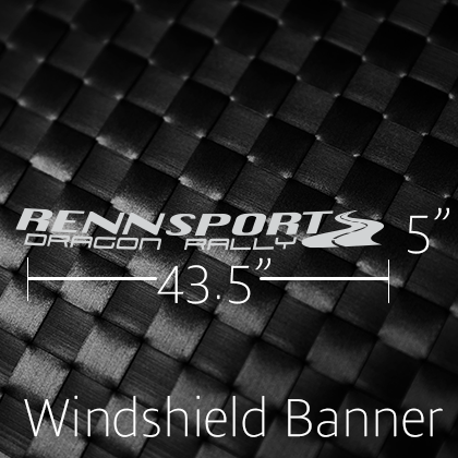 Rennsport Dragon Rally - Windshield Banner